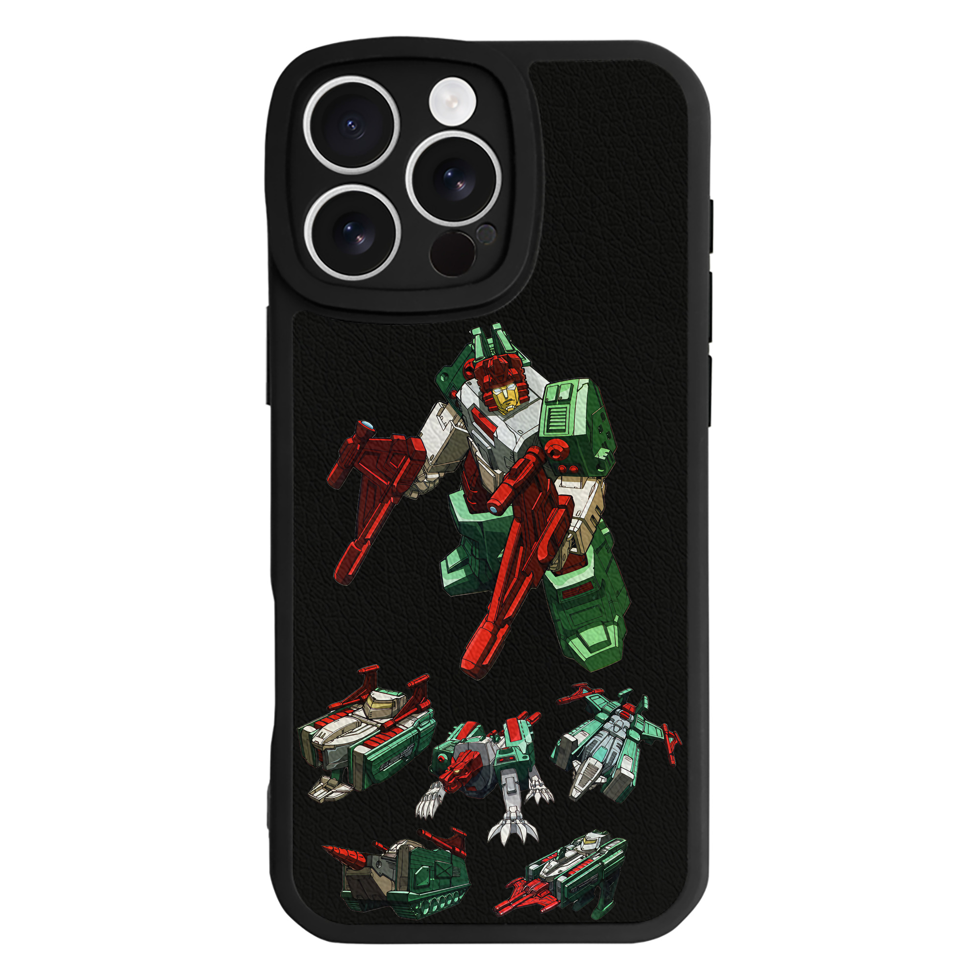 （画像用） Transformers トランスフォーマー 【iPhone 16シリーズ対応】シリコンスマホケース（レザー調） 材質：シリコン